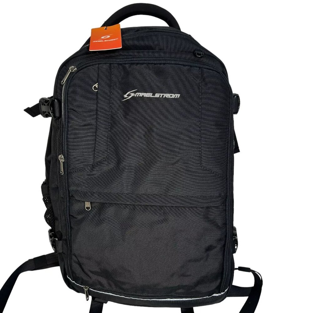 Maelstrom KB-05 Unisex Black Nylon Adjustable Strap Travel Backpack